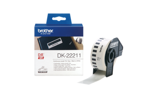 브라더 정품 라벨테이프 DK-22211 필름 연속지 29mm x 15m (QL-700, QL-720NW, QL-800, QL-820NWB)